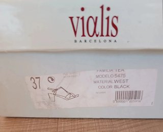 Sandalias Vialis T-Strap Tacón Madera