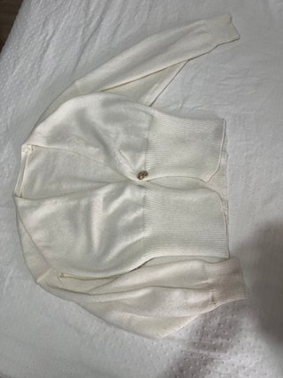 Elegante cárdigan blanco talla S/M