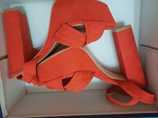 Tacones Maripaz Rojos Plataforma