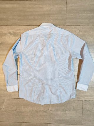Camisa Calvin Klein Rayas Azul Talla XL