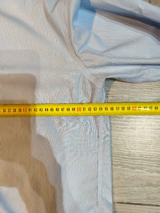 Camisa Calvin Klein Rayas Azul Talla XL