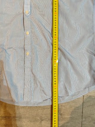 Camisa Calvin Klein Rayas Azul Talla XL