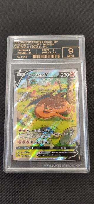 Carta Pokémon Charizard V SWSH260 Full Art