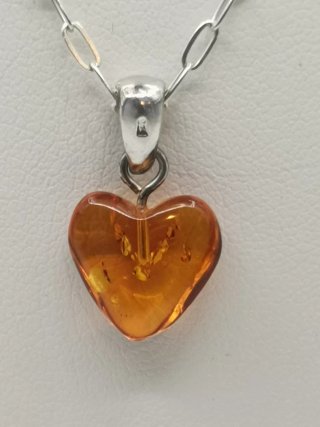 Colgante Corazón y Cadena Plata 925