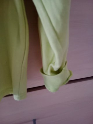 Sudadera capucha mujer amarilla talla S