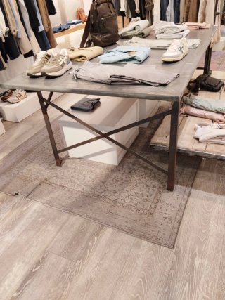 Mesa industrial metal y madera