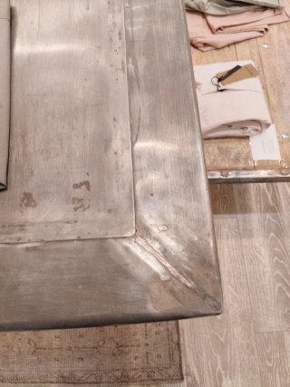 Mesa industrial metal y madera