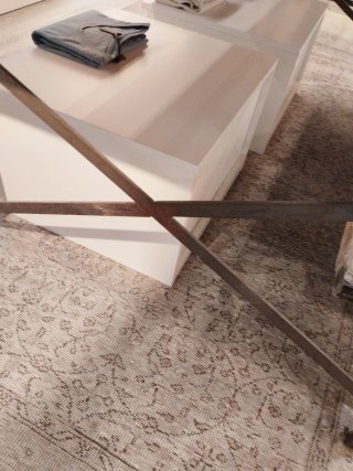 Mesa industrial metal y madera