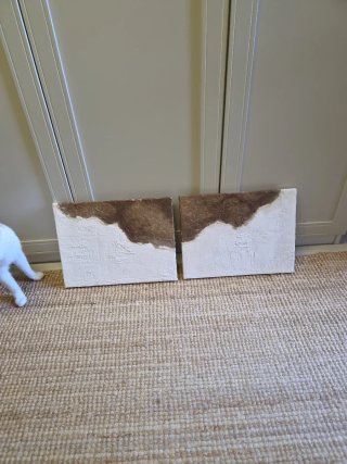 Cuadros de madera texturizados hechos a mano