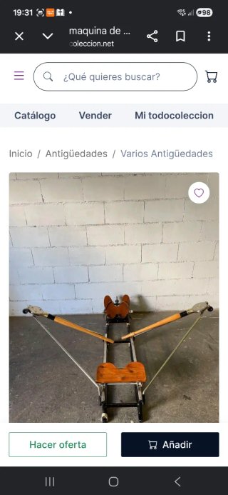 Máquina de Remo Antigua Restaurada