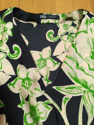 Vestido MIDI Zara Talla M Estampado Floral