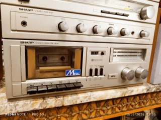 Equipo de música Sharp con tocadiscos