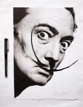 Ritratto Salvador Dalí originale leggi descrizione