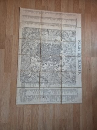 Mapa Antiguo Madrid 1866