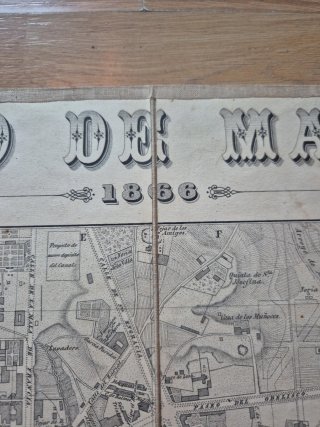 Mapa Antiguo Madrid 1866