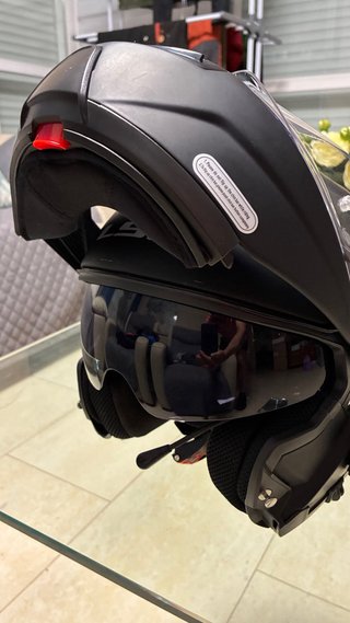 Casco Moto LS2 Negro + intercambiador.