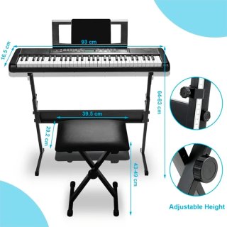 Piano Digital MAMIZO 61 Teclas + Accesorios