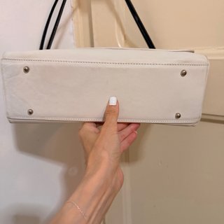 Bolso PUNTOTRES piel blanco