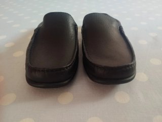 Zapatos Mocasines Piel Mujer azul marino