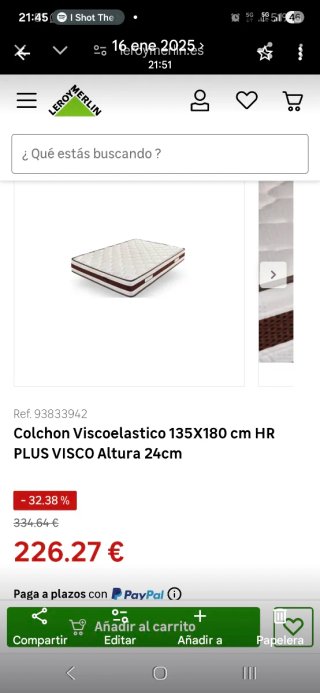 Colchón Camper Autocaravana