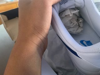 Nike Air Force 1 '07 Talla 41 Azul Blanco