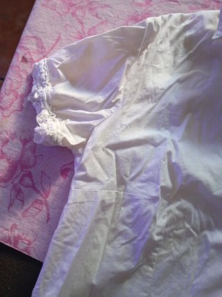 Camicia vintage da donna con pizzi
