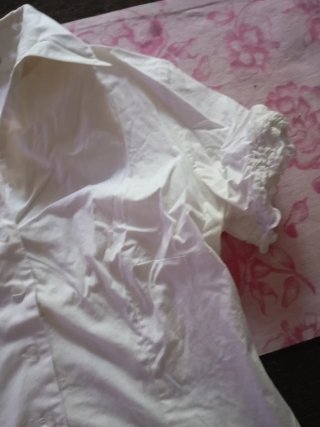 Camicia vintage da donna con pizzi