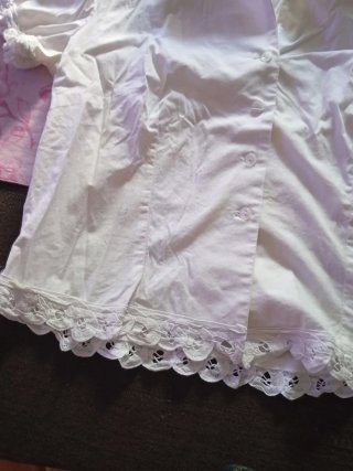 Camicia vintage da donna con pizzi