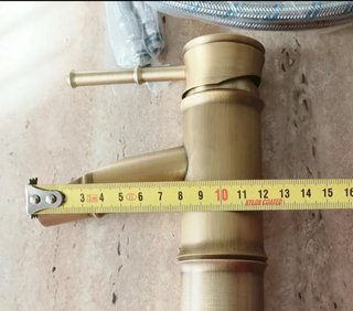 Grifo alto lavabo nuevo de latón baño lavadero