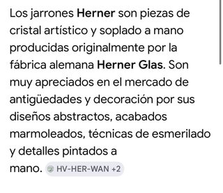 JARRON CRISTAL ALEMAN HERNER CLAS SWAROVSKI