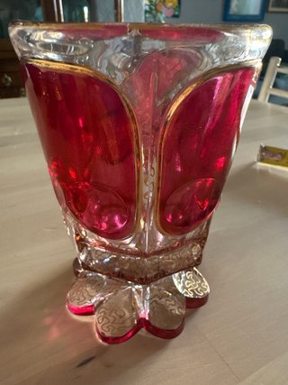 Vaso/copa cristal de bohemia