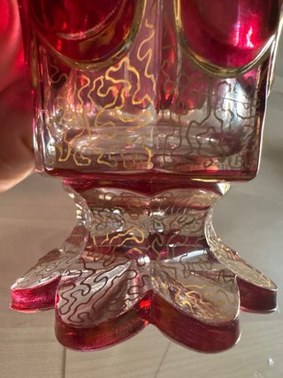 Vaso/copa cristal de bohemia