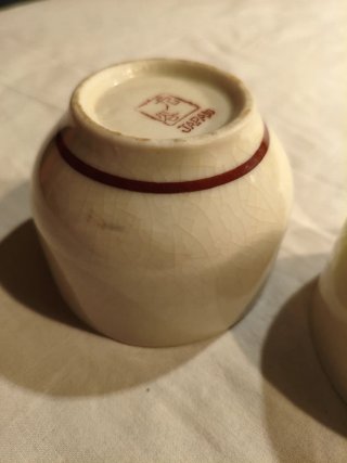 Pareja Tazas Té antiguas Cerámica Japón