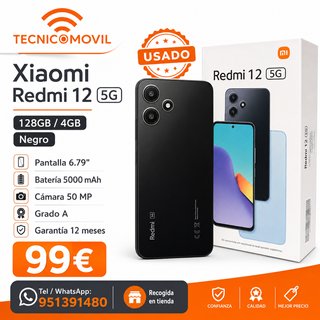 Xiaomi Redmi 12 5G 128GB Negro Usado