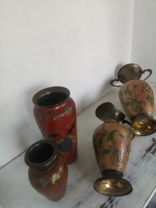 Jarrón de Bronce Hecho en India