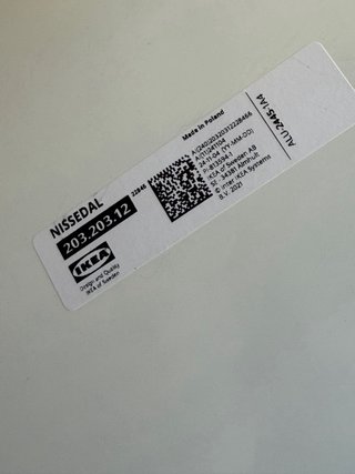 Espejo Nyssaedal cuadrado Ikea Madera y Cristal