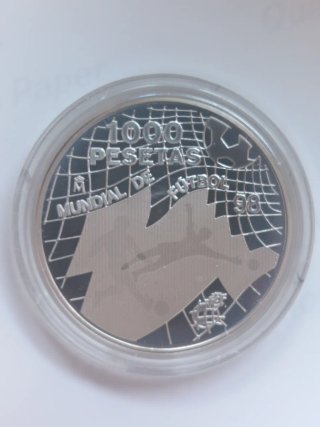 Moneda 1000 pesetas Mundial 98
