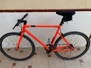 Bicicleta Elops Fixie Naranja