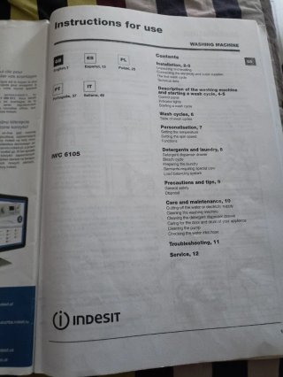 Lavadora Indesit IWC 6105. 1-6 kg