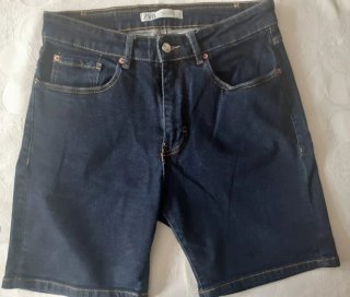 Shorts vaqueros Zara azul oscuro