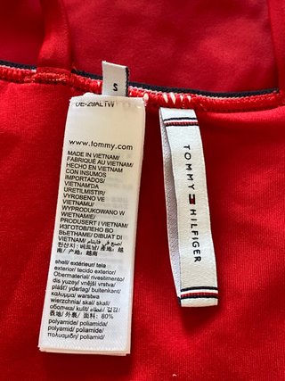 Bañador Rojo Tommy Hilfiger Talla S