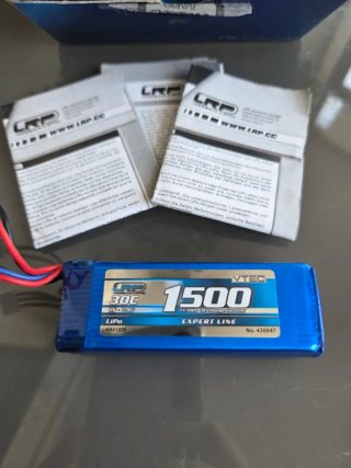 BATERIA LRP RC LIPO 2S 1500mAh 30C 7.4V NUEVA