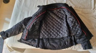 Chaqueta de moto negra para mujer talla M