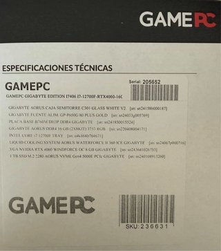 PC Gamer Gigabyte RTX Nvidia 4060
