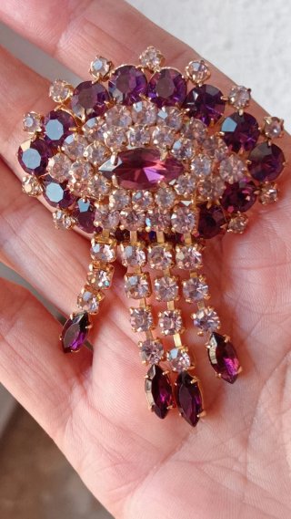 Lote broches vintage, años 50. Alta bisutería