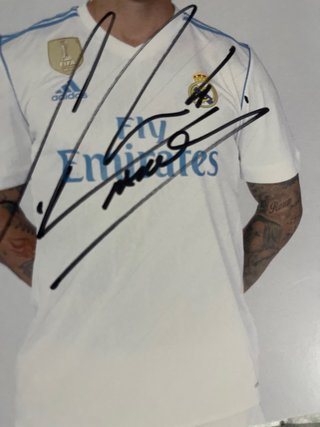 Foto Firmada Sergio Ramos Real Madrid