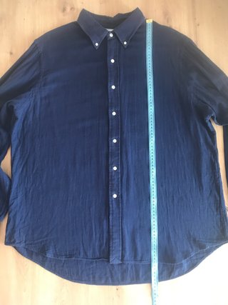 Ralph Lauren Camisa Hombre XXL Azul Marino Pony