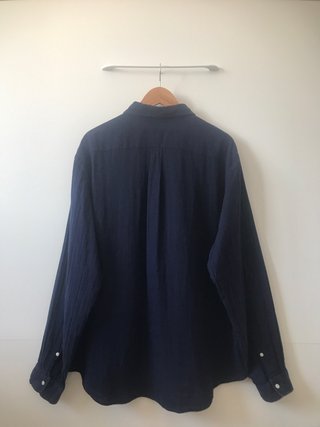 Ralph Lauren Camisa Hombre XXL Azul Marino Pony