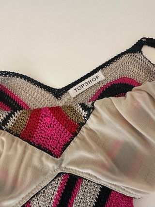Vestido Topshop fiesta chevron talla única