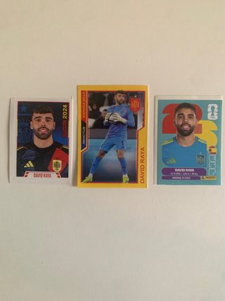 3 Cromos David Raya España 2024